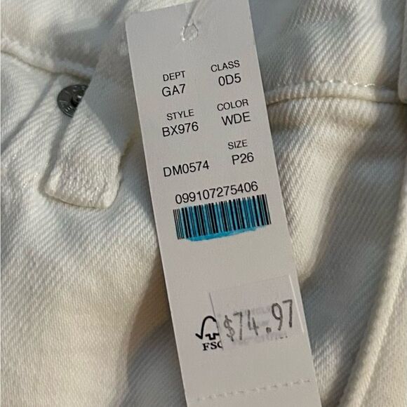 J. Crew white classic straight High Rise Jeans Size 26 style BX976 New with Tags - Picture 6 of 11